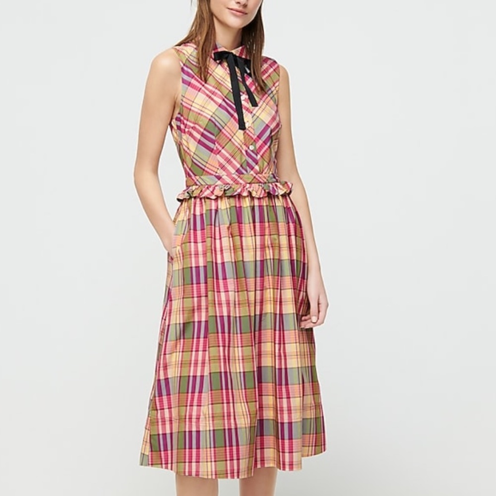 J.Crew Shirtdress in plaid NWOT